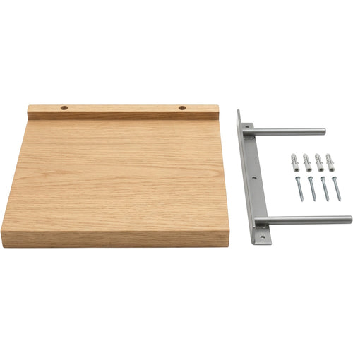 Zxpvn Oak Veneer Hidden Rod Floating Shelf Natural 60 cm - Product view