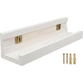 Zxpvn Pine Picture Ledge Wall Shelf Whitewash 50 cm - Product view